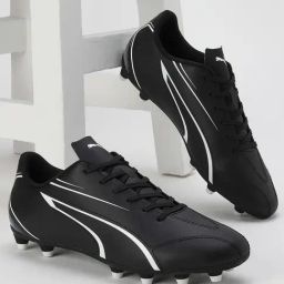 Puma Men's VITORIA FG/AG Black Football Shoes-image-4