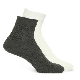 UnderJeans by Spykar Assorted Ankle Length Socks - Pack of 2-image-49