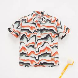 Ed-a-Mamma Kids White Printed Shirt-96