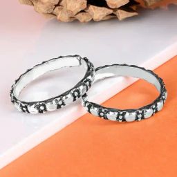 Touch925 Pure Silver Adjustable Sequence Toe Ring-image-6