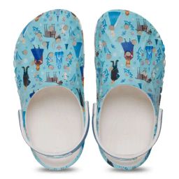 Crocs Kids Frozen Baya Blue Back Strap Clogs-30