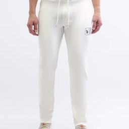 Uspa Active White Cotton Slim Fit Sports Trackpants-image-16