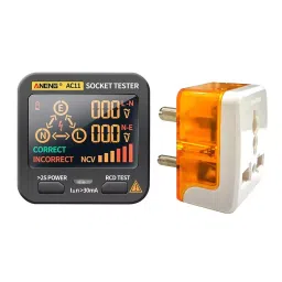 amiciSense Rcd Socket Tester for Check Wall Plug Voltage And Leakage Tester 230 V AC-29
