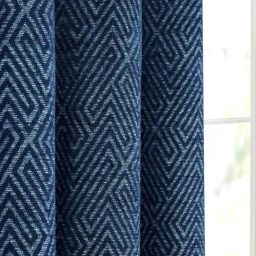 Saral Home Navy Polyester Geometric Curtain image 3