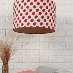 Grated Ginger Red & White Mandala Pattern Hanging Light-31