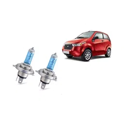 Auto Pearl H4 Ultra Blue High Beam Halogen Head Lamp Bulb for Reva E20-13
