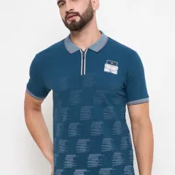 Duke Blue Slim fit Printed Polo T-Shirt-picture-29