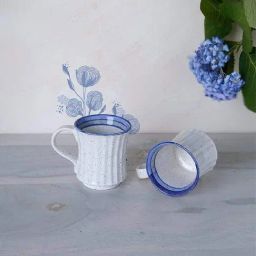 Elae Hand Painted Ceramic Tea Cup - Set Of 2-34