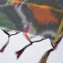 Shaily Grey & Brown Printed Dupatta image 2