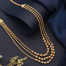 Aadvik Designs Gold-Plated Artificial Beaded Layered Necklace-picture-9