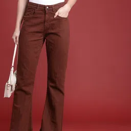 all about you Women Slim Bootcut High-Rise Stretchable Jeans-image-43