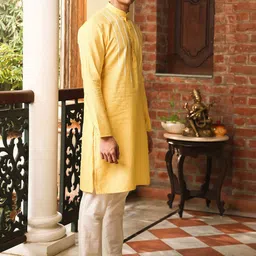 PATR Men Solid Kurta with Pyjama image 2