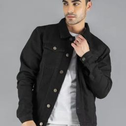 Dennis Lingo Black Regular Fit Denim Jacket-image-33