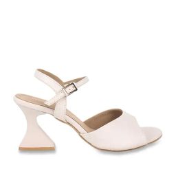 Mochi Women's Beige Ankle Strap Sandals-image-53