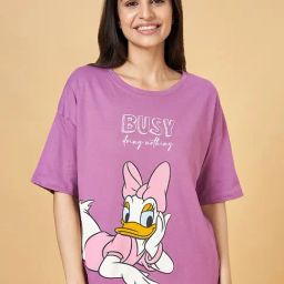 Dreamz by Pantaloons Purple Cotton Printed T-Shirt-picture-15