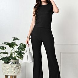 Brainbees Round Neck Sleeveless Top With Trouser image 2