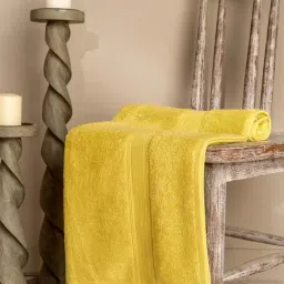 DDecor Yellow 650 GSM Bamboo Ecofriendly Bath Towel-image-85