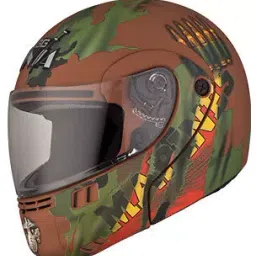 Studds Matt Brown Large (580 mm) Flip Up-Full Face Helmet, Ninja 3G D2 Decor-image-54