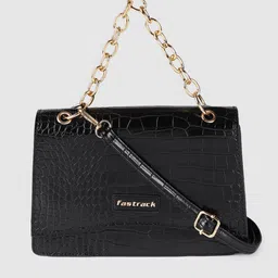 Fastrack Black Textured Clutch-52
