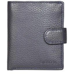 SASSORA Navy Casual Leather Bi-Fold Wallet for Men-picture-12