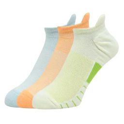 BALENZIA Multicolor Athletic Cushioned Lowcut Ankle Sports Socks - Pack of 3-picture-31