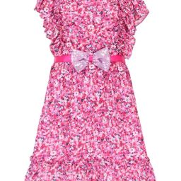 Cutecumber Kids Pink Floral Print Dress-image-21