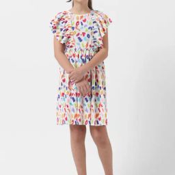 VERO MODA GIRL Multicolor Printed Dress-image-27