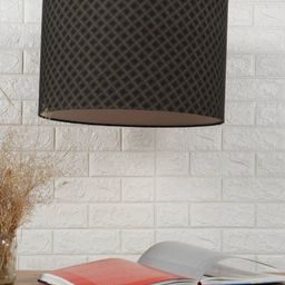 Grated Ginger Black & Brown Printed Hanging Light-20