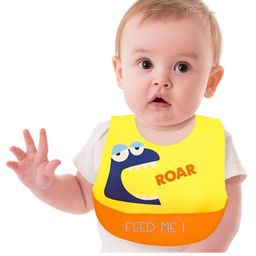 The Little Lookers Silicone Waterproof Feeding Bib With Adjustable Strap - Yellow-image-56