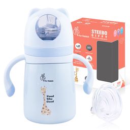 R for Rabbit Steebo Giffy Spout Cup Blue - 300 ml-image-63