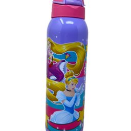 Disney Princess Stainless Steel Vacuum Insulated Straw Sipper Bottle Flask - 600ml-image-98
