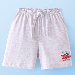 Babyhug Single Jersey Knit Shorts Beach Theme Print - Grey-picture-47