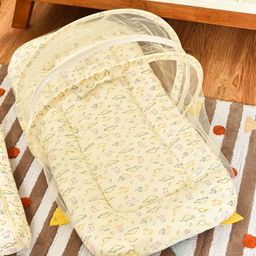 Mi Arcus Printed Net Mattress & Head Pillow Set - Cream-22