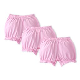 Pine Kids Cotton Lycra Mid Thigh Solid Panties & Bloomers Pack of 3 - Pink-image-68