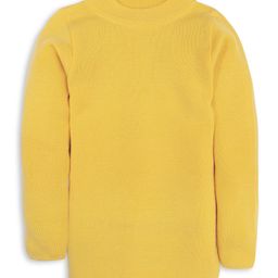 RVK Full Sleeves Solid Stretchable Skivvy Pullover Sweater- Yellow-picture-38