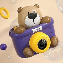Sanjary Teddy Bear Bubble Machine Battery Operated Soap Bubbles Accessories + Liquid Color Design May Vary-11