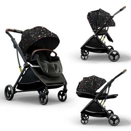 StarAndDaisy Multi-Purpose, Multi-Adjustment Stroller pram Travel Friendly, Broad seat & Bed Buggy for 0-36 Months (Coballe Graffiti)-6