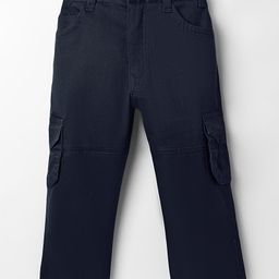 Rikidoos Solid Pocket Detailed Cargo Pant - Navy Blue-image-86
