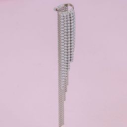 Kushal's Fashion Jewellery Rhodium-Plated Trendy Zircon Contemporary Ear Cuff Earring-picture-25