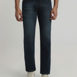 Park Avenue Men Slim Fit Mid-Rise Light Fade Jeans-image-81
