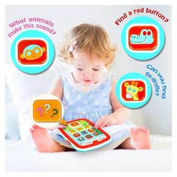 AKN TOYS My Baby Tablet Mobile Tab with Music Lights ABC Numbers Colors Learning Interactive Toy-PACK OF 1- COLOR MAY VARY image 4
