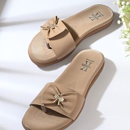 KARADDI Women Open Toe Flats-27