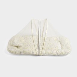 Mi Arcus Printed Net Mattress & Head Pillow Set - Cream image 5