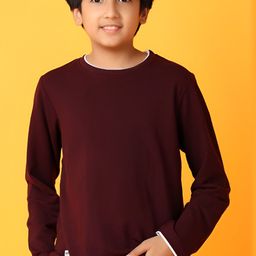 V-Mart Boys Solid Round Neck Cotton T-shirt-image-62