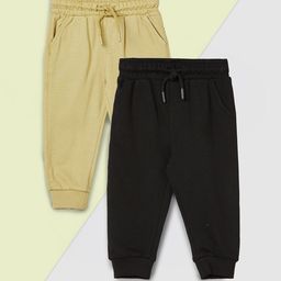 max Infant Boys Pack Of 2 Pure Cotton Mid-Rise Joggers-41