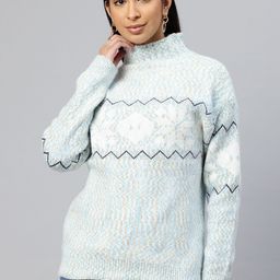 Pierre Carlo Geometric Self Design Pullover image 1