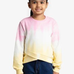 Ed-A-Mamma Girls Multi Cotton Pigment Dyed Sweatshirt-image-9