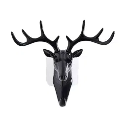 Colorado Deer Head Self Adhesive Sticky Hanger PVC 7 Hooks for Home, Sculptors-picture-46
