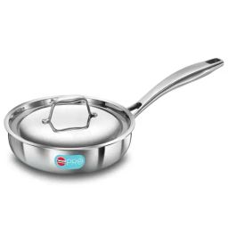 Hawkins Pro Silver Tri-Ply Stainless Steel 26 cm Frying Pan With Lid-6
