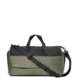 Aeropostale Granger Olive Green & Black Polyester Color Block Duffle Bag-image-79